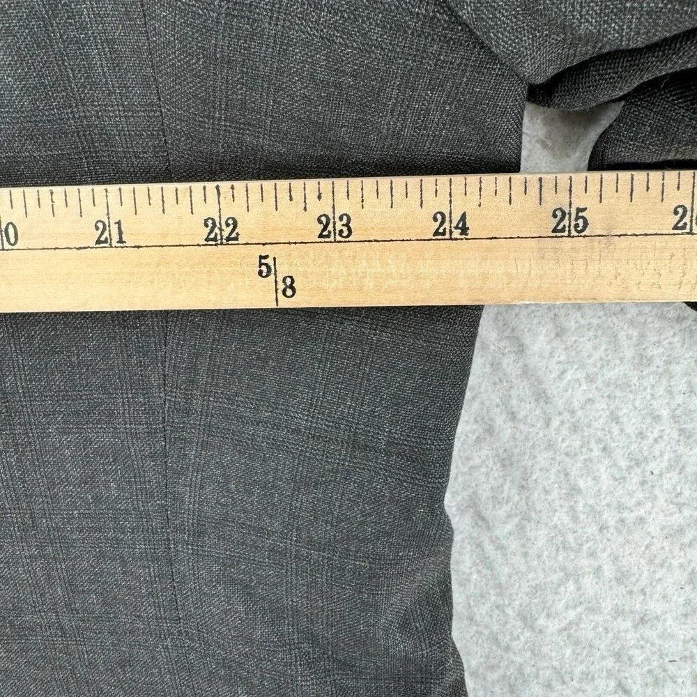 Haggar Blazer Coat Jacket Mens 46L Dark Gray Suit Up System Custom Fit NWT